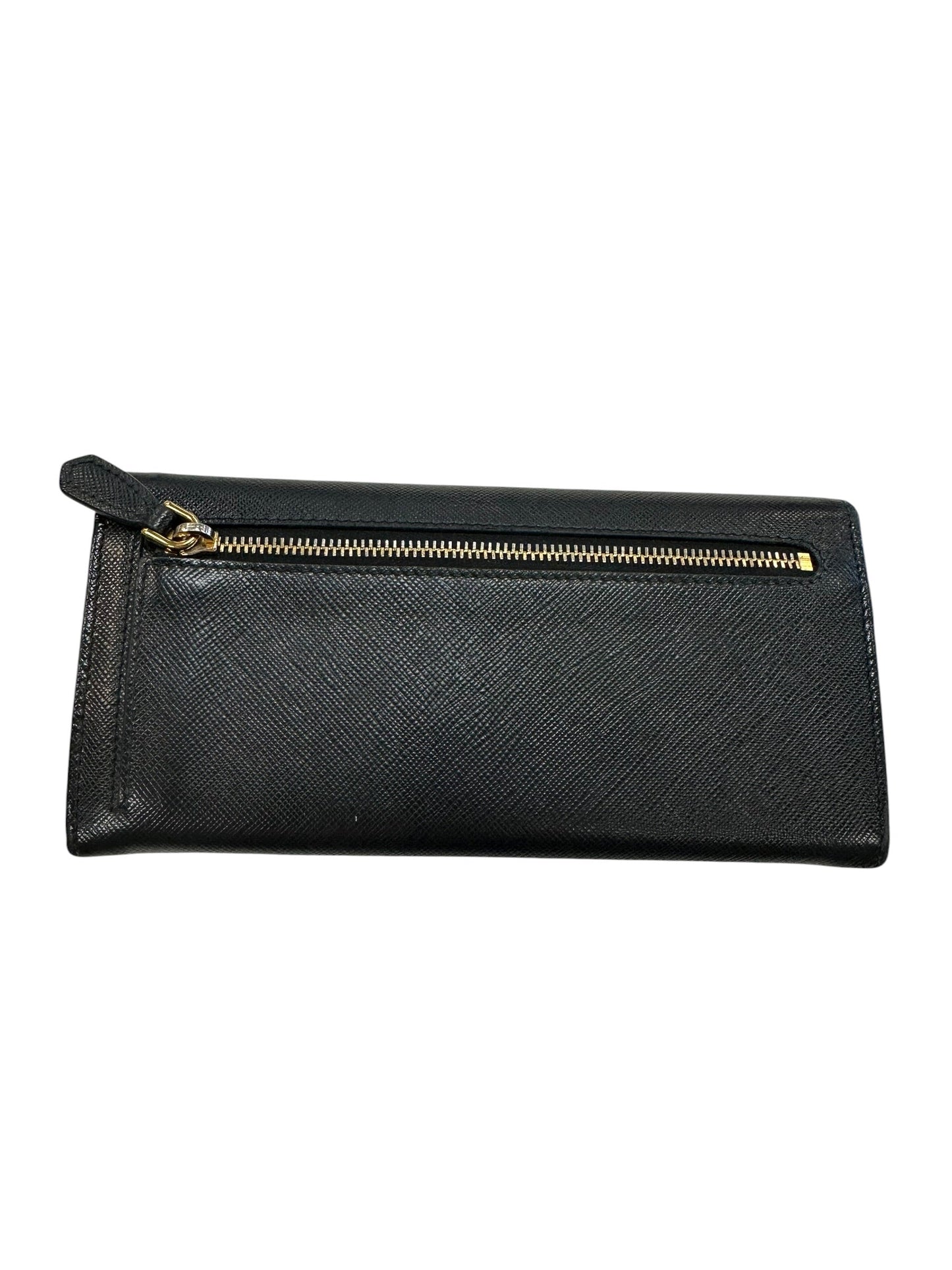 Wallet Luxury Designer By Prada In Black, Size:Large