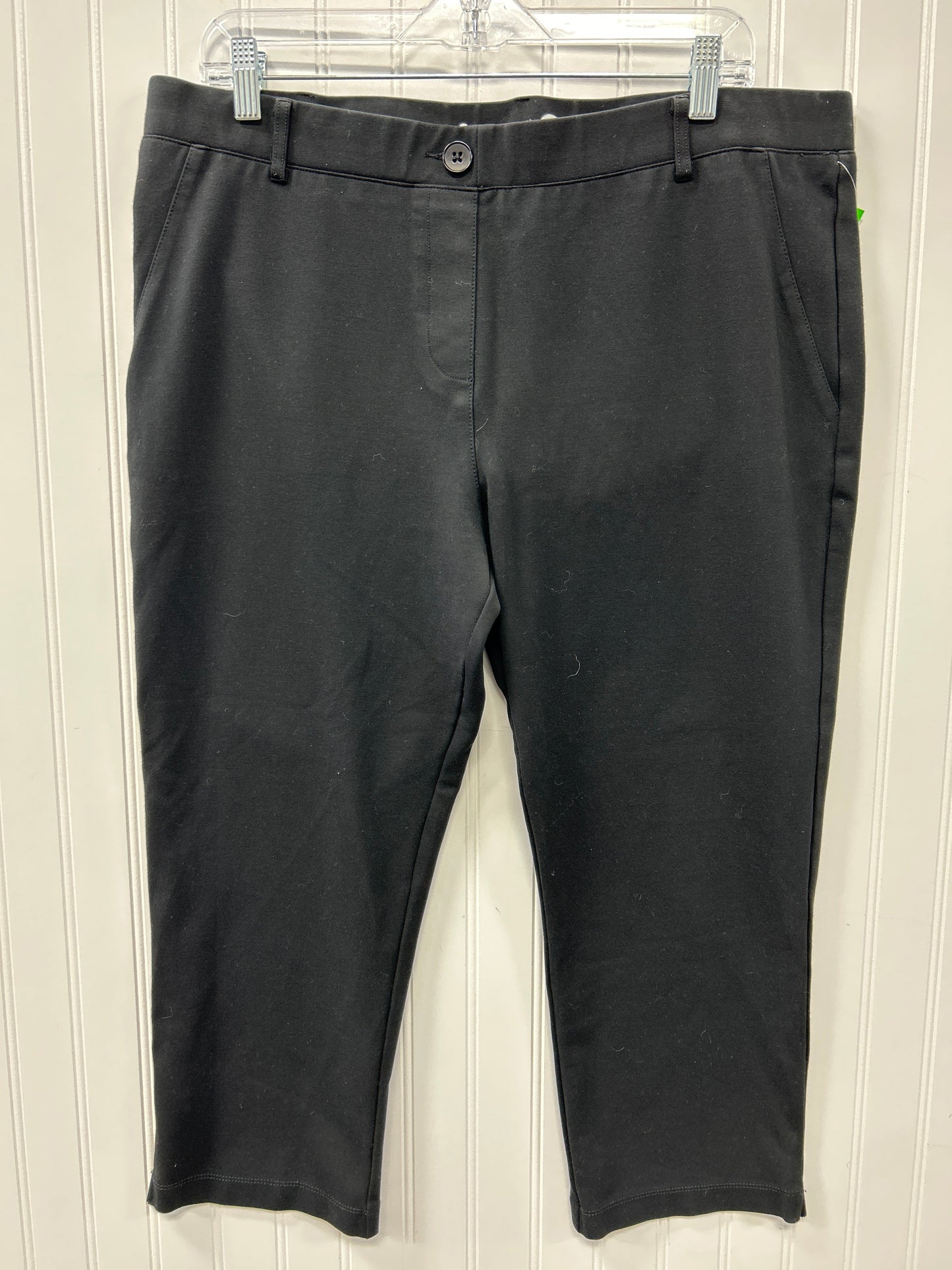 Pants Cropped By Betabrand In Black, Size:Xl