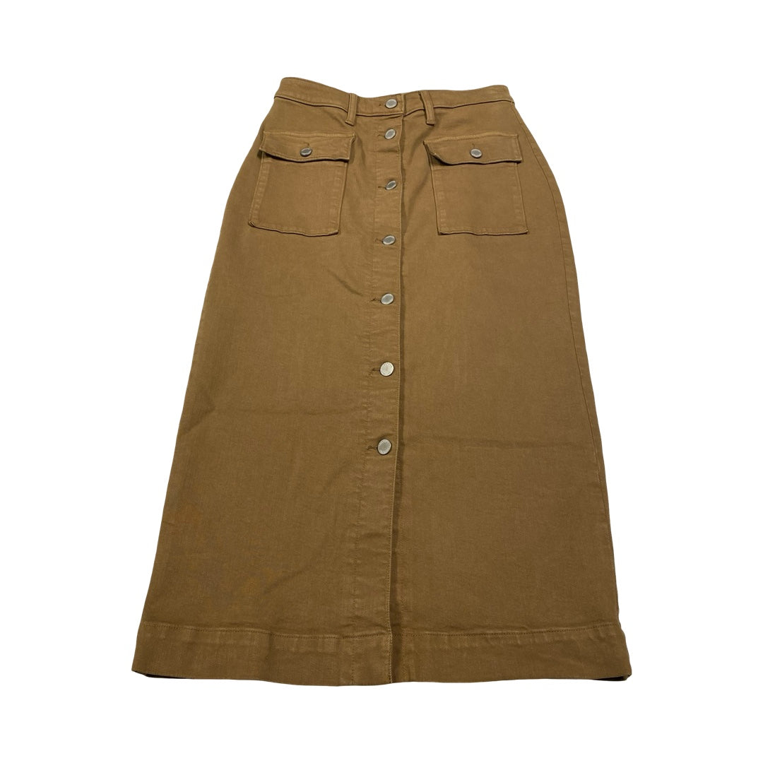 Skirt Maxi By Banana Republic In Brown, Size:4