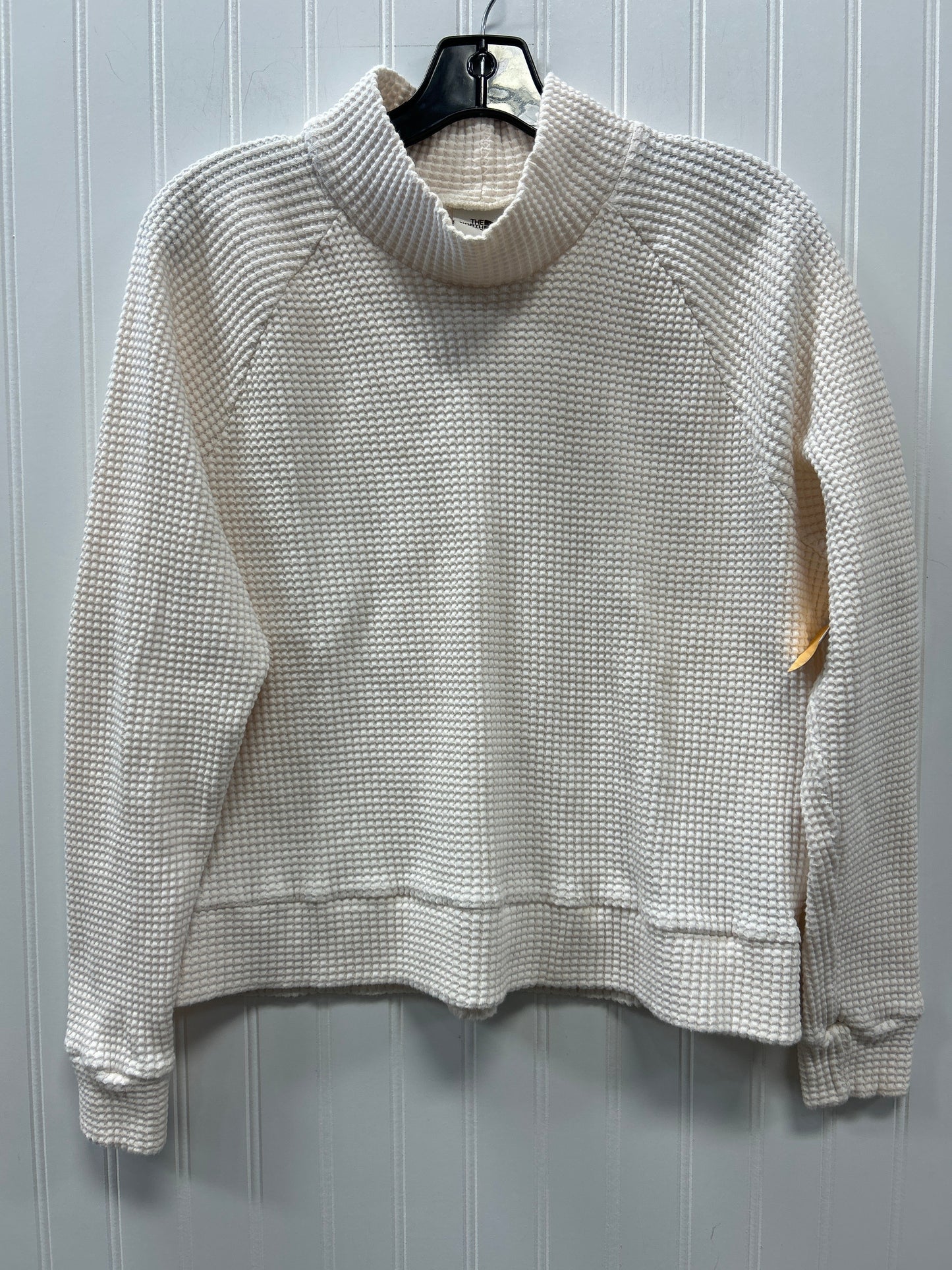 Athletic Top Ls Collar By The North Face In Cream, Size:L