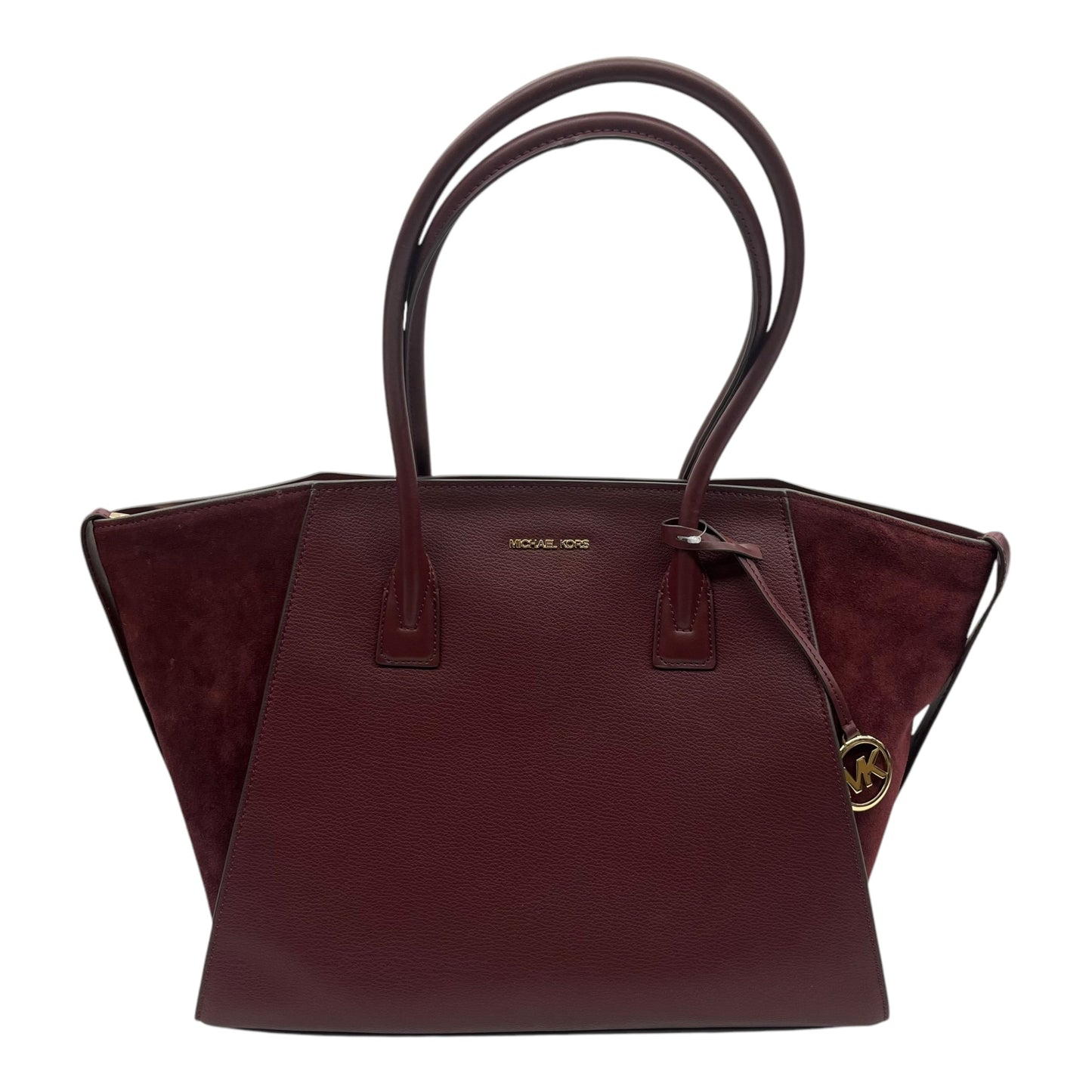 Handbag Designer By Michael Kors In Maroon, Size:Large