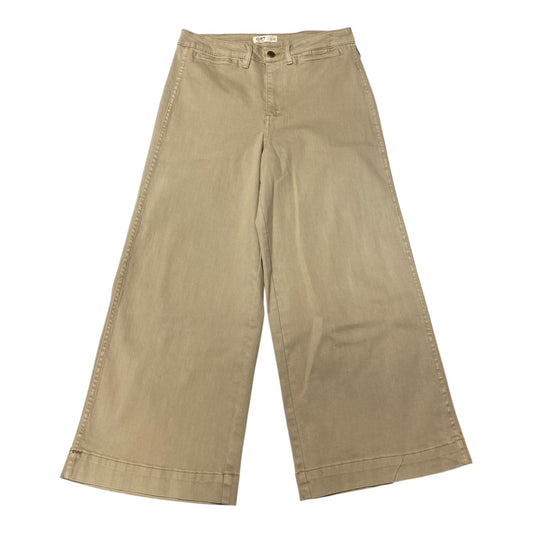 Jeans Wide Leg By Oat In Cream, Size:6