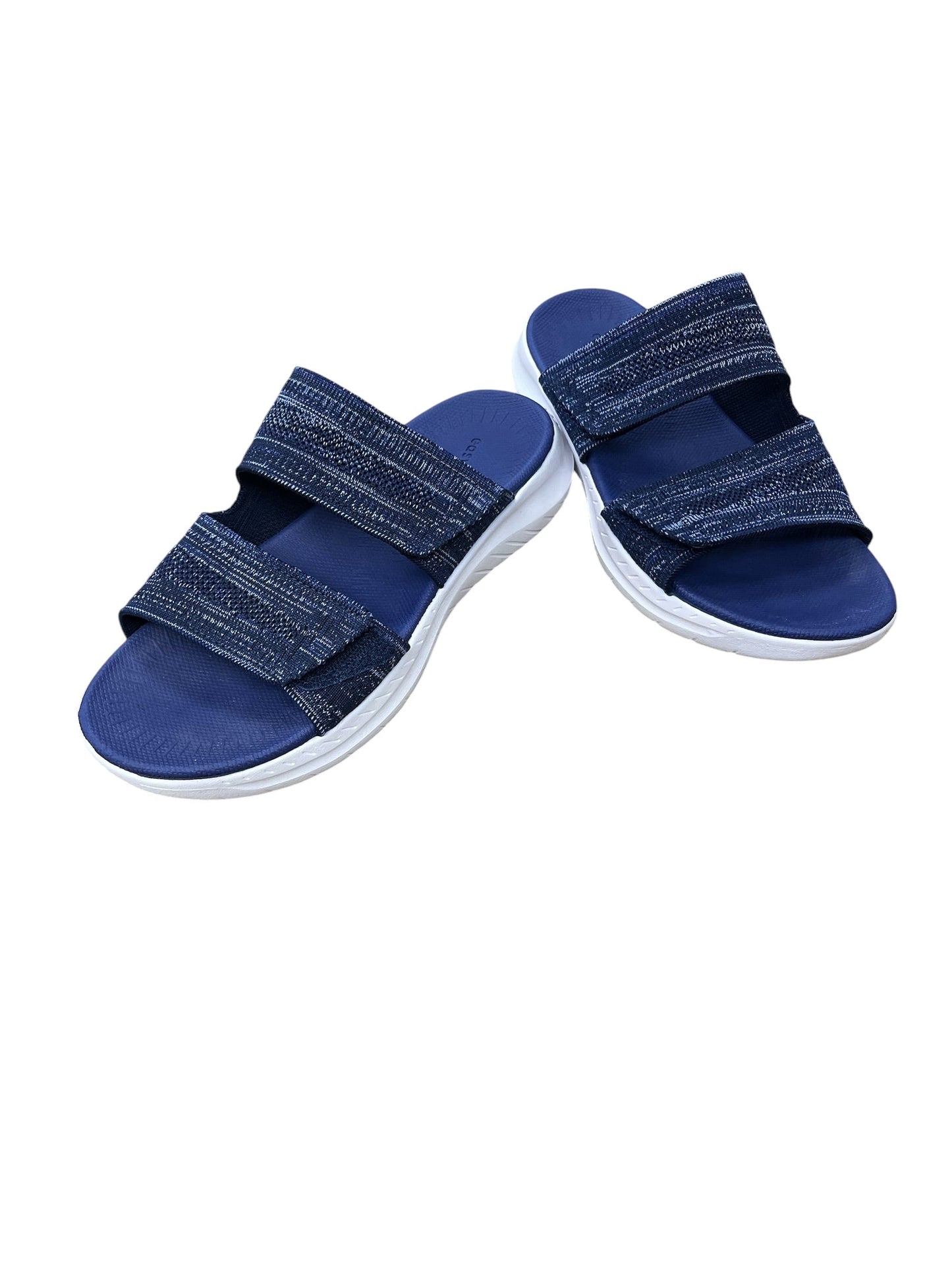 Sandals Flats By Easy Spirit In Blue, Size:8