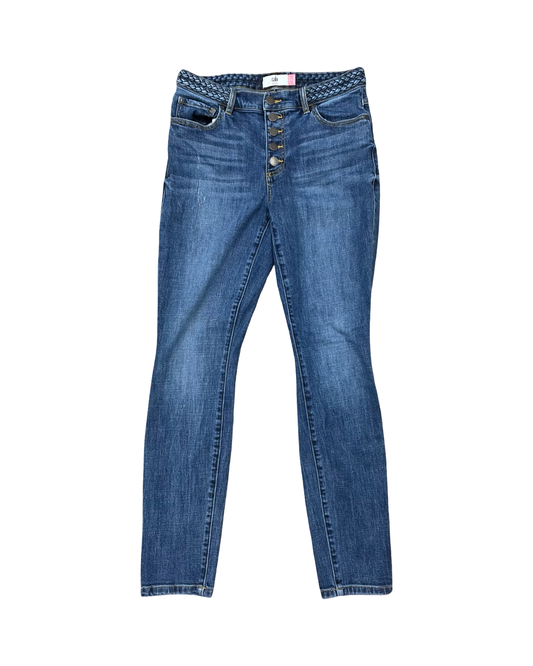 Jeans Skinny By Cabi In Blue Denim, Size:8