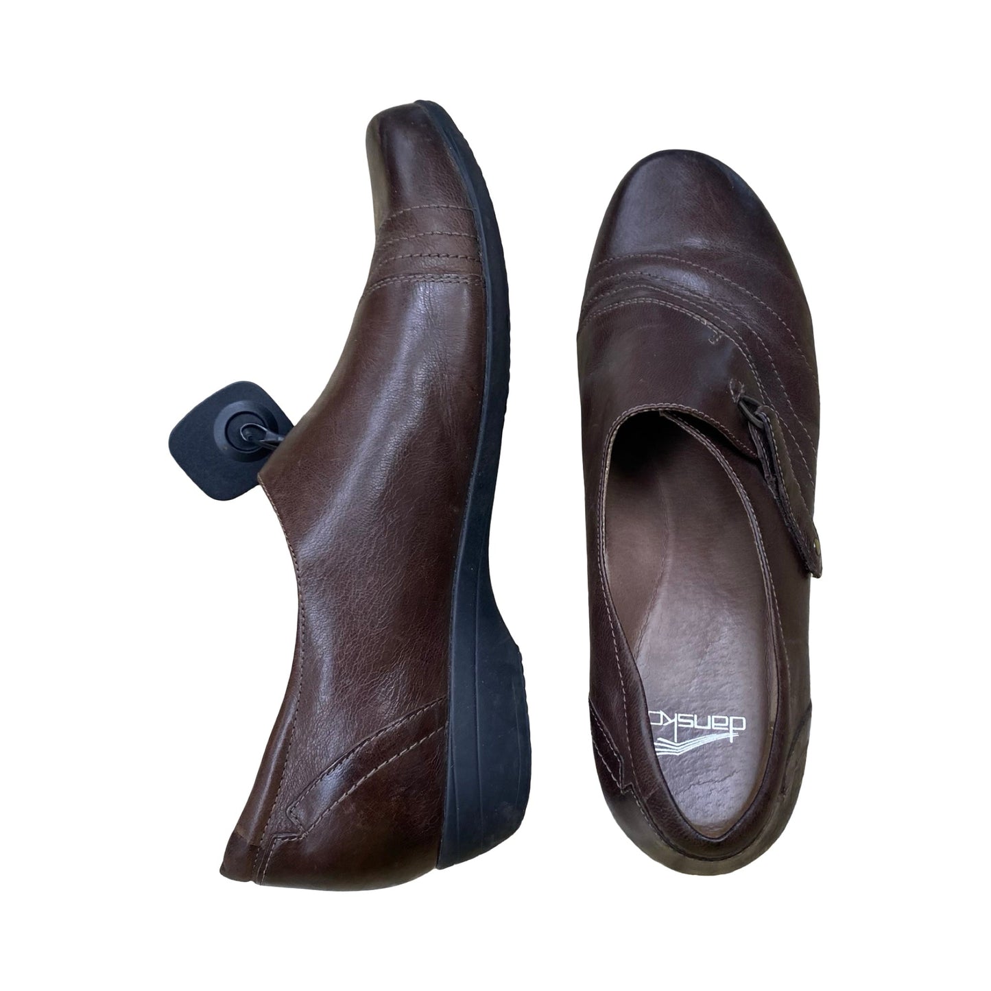Shoes Heels Block By Dansko In Brown, Size:10