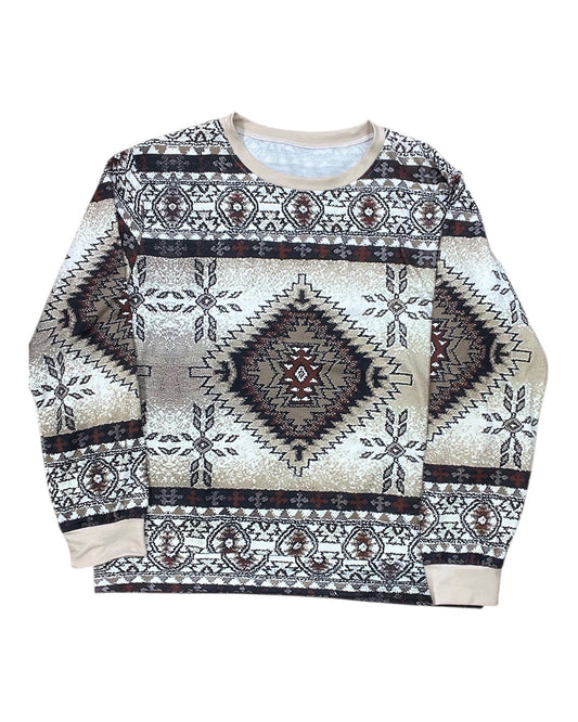 Top Ls By Clothes Mentor In Brown & Tan, Size:1X