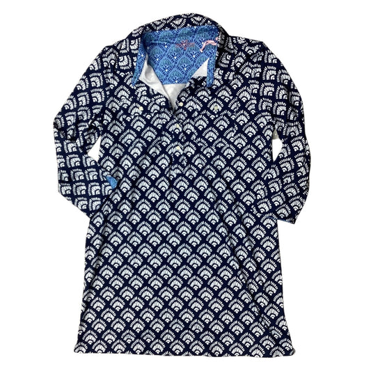 Athletic Dress By Vineyard Vines In Blue & White, Size:Xl