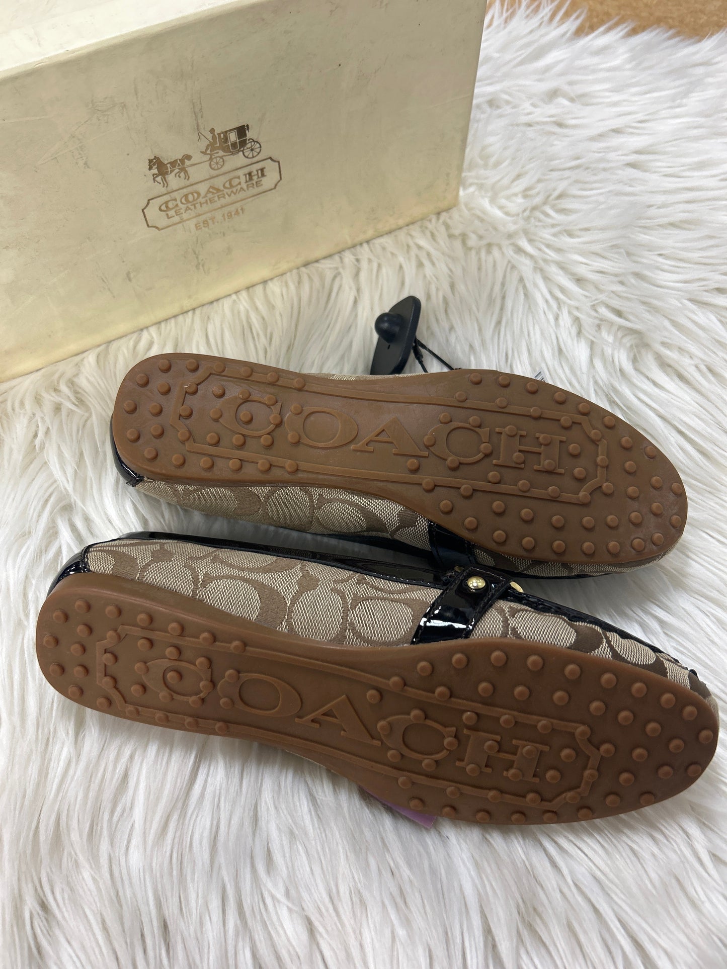 Shoes Designer By Coach In Black & Brown, Size:9.5 NEW