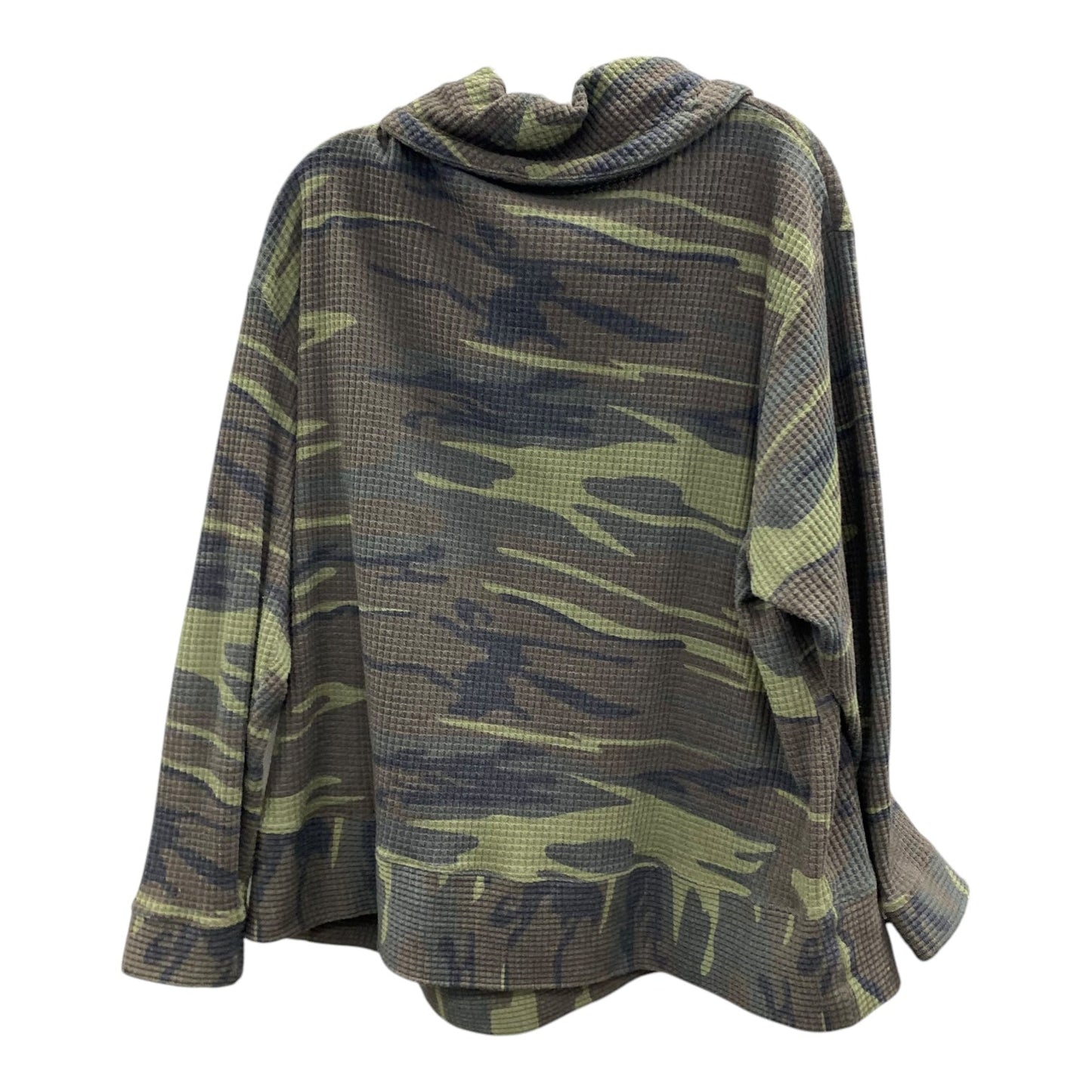 Top Ls By Belle By Kim Gravel In Camouflage Print, Size:2X