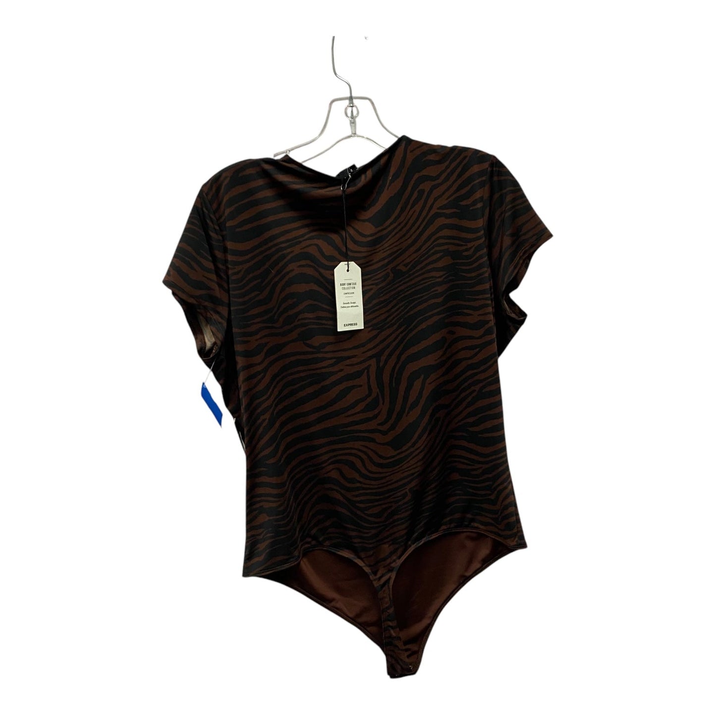 Bodysuit By Express In Black & Brown, Size:Xl