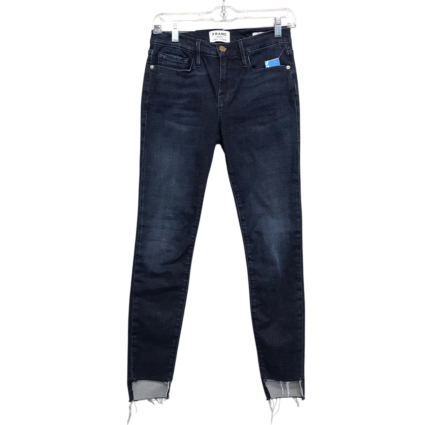 Jeans Skinny By Frame In Blue Denim, Size:4