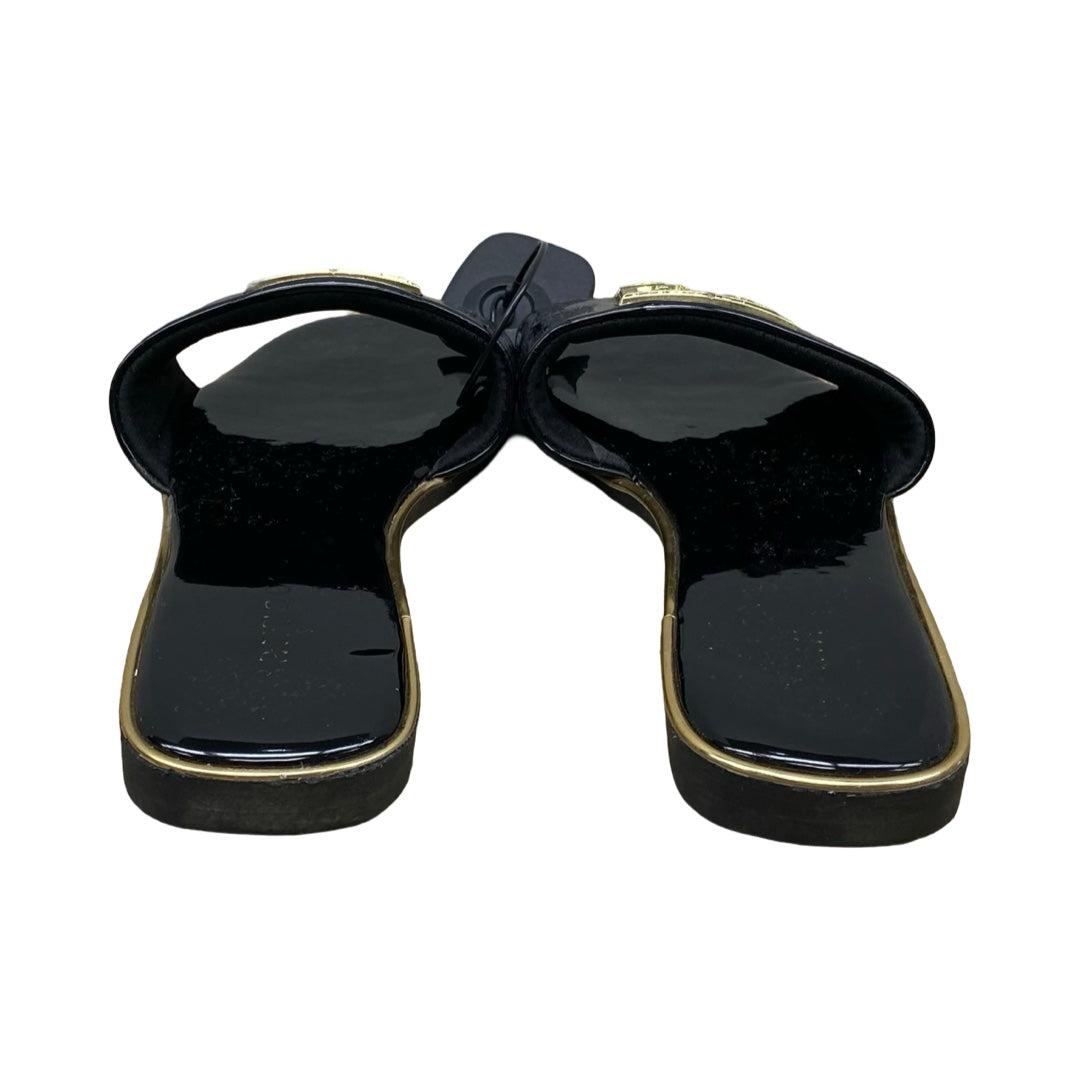 Sandals Flats By Bamboo In Black, Size:6