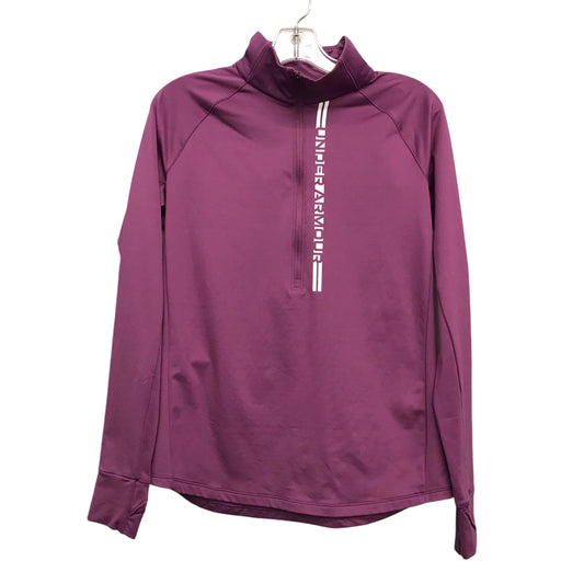 Athletic Top Ls Collar By Under Armour In Purple, Size:L