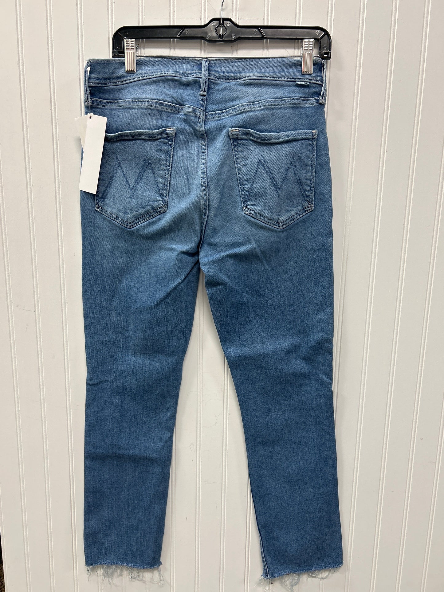 Jeans Skinny By Mother In Blue Denim, Size:12