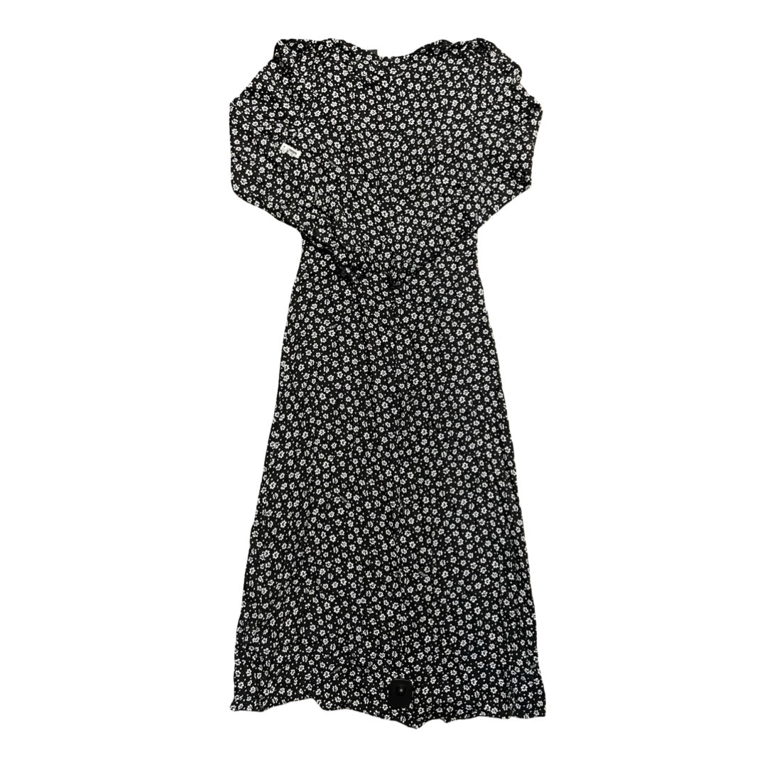 Dress Casual Maxi By Afrm In Black & White, Size:S