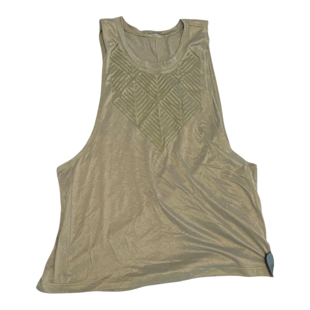 Athletic Tank Top By Lululemon In Gold, Size:4