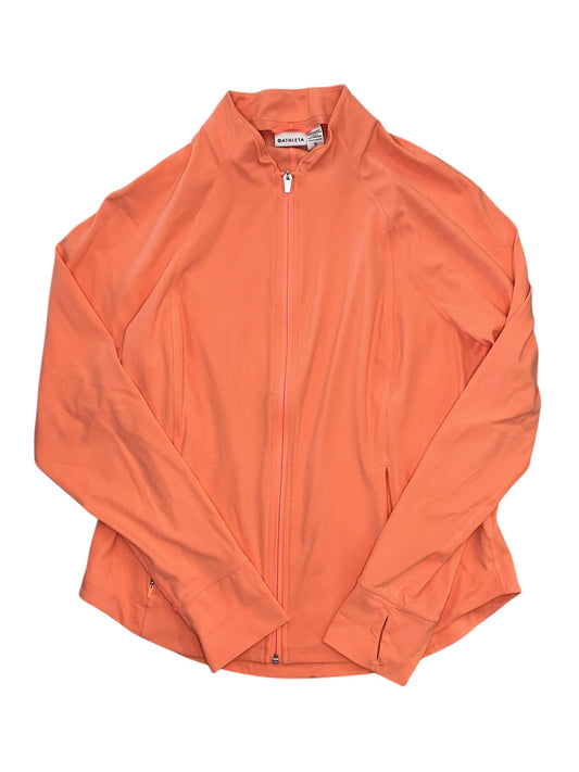 Athletic Jacket By Athleta In Orange, Size:Xl