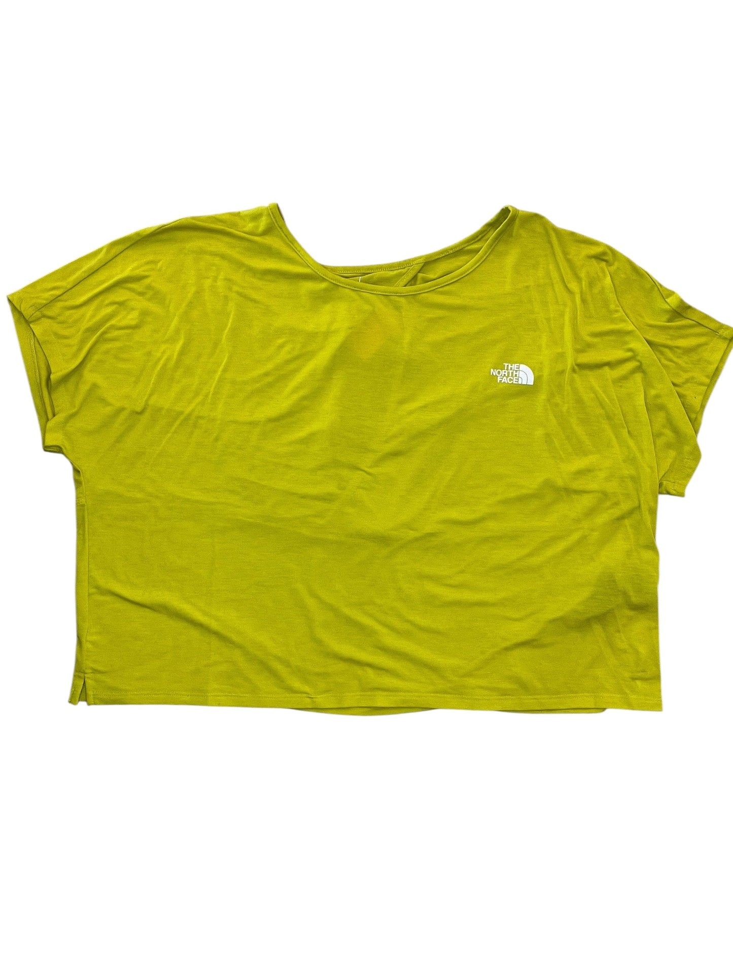 Athletic Top Ss By The North Face In Yellow, Size:L