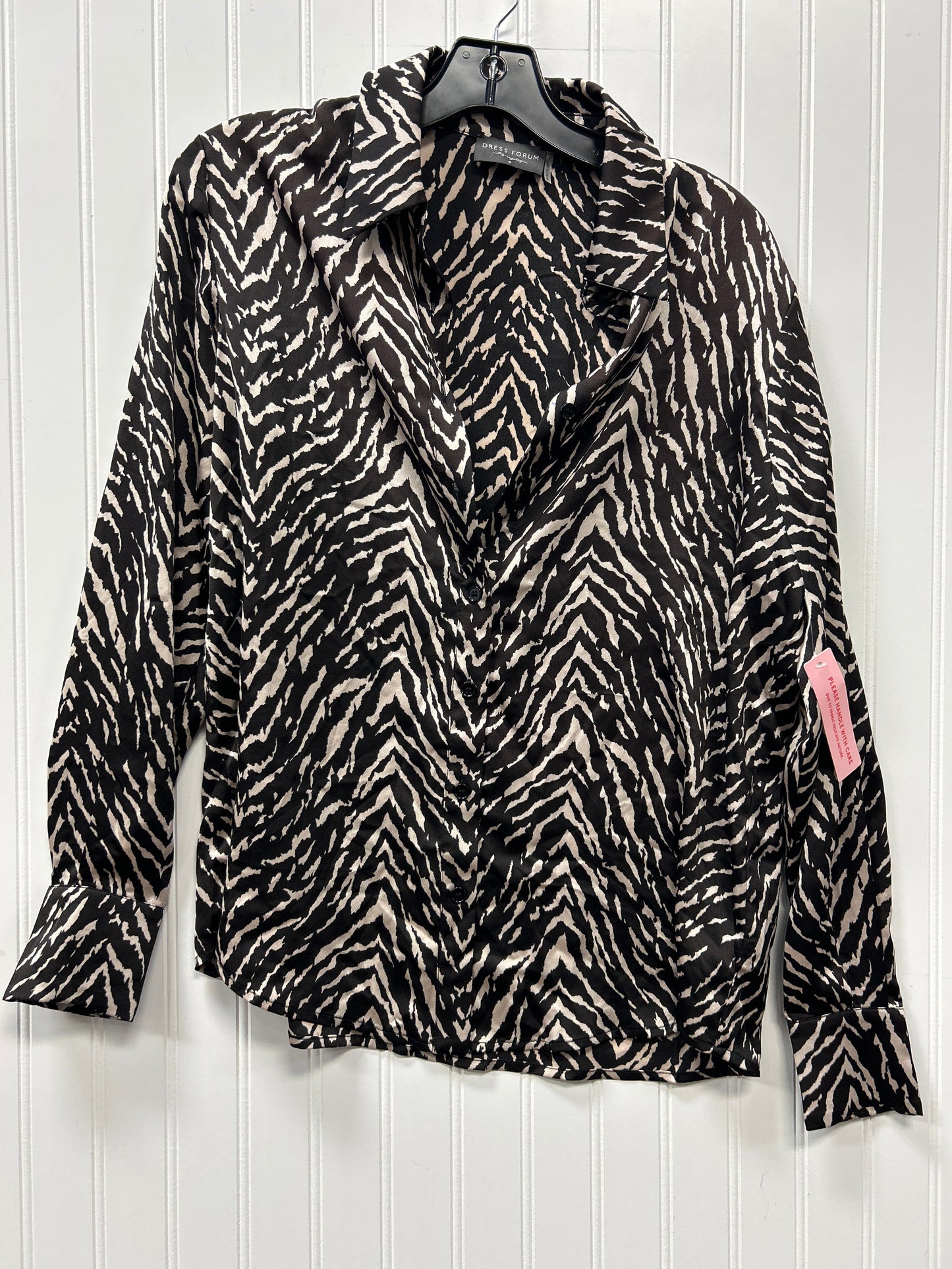 Top Ls By Dress Forum In Animal Print, Size:S