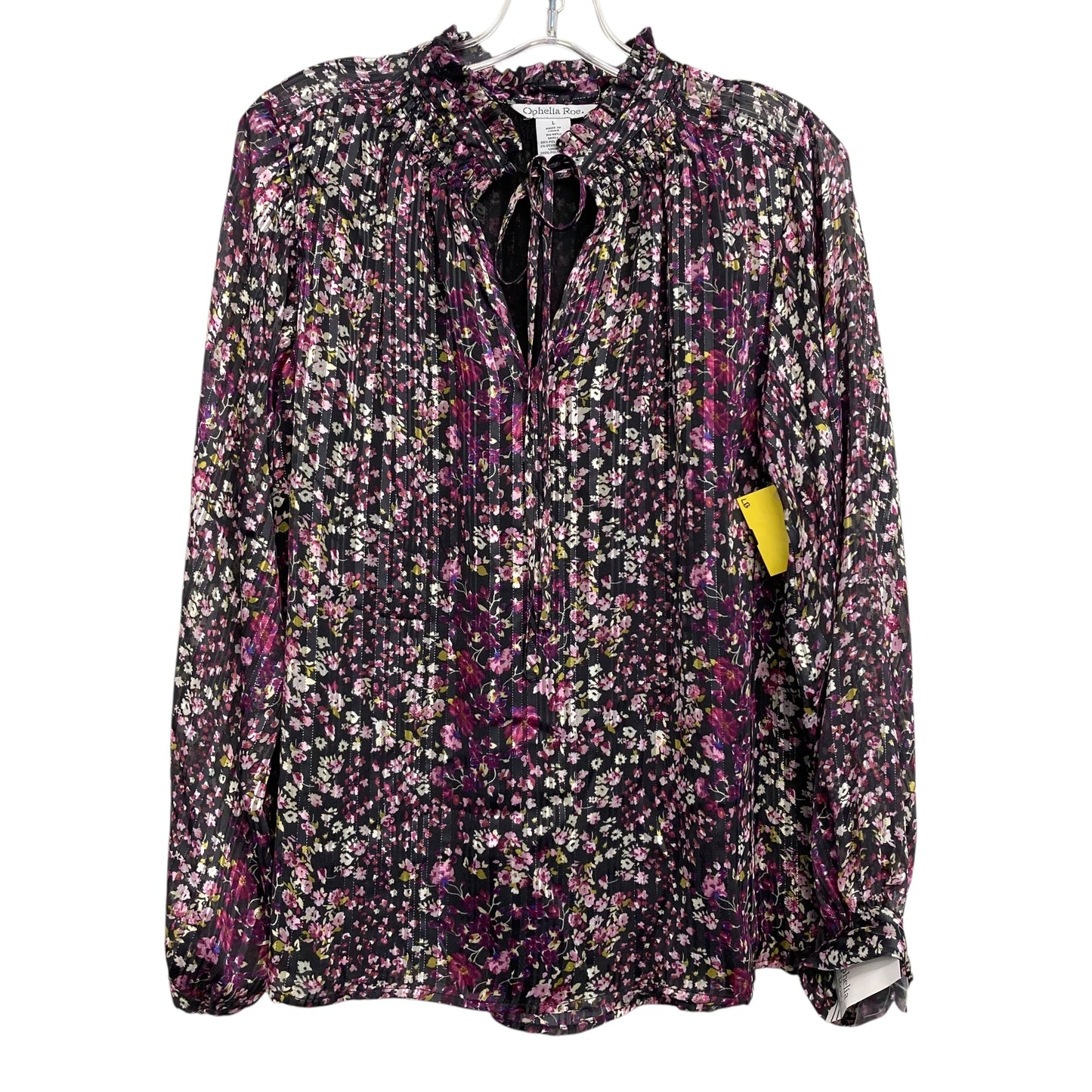 Top Ls By Ophelia Roe In Floral Print, Size:L