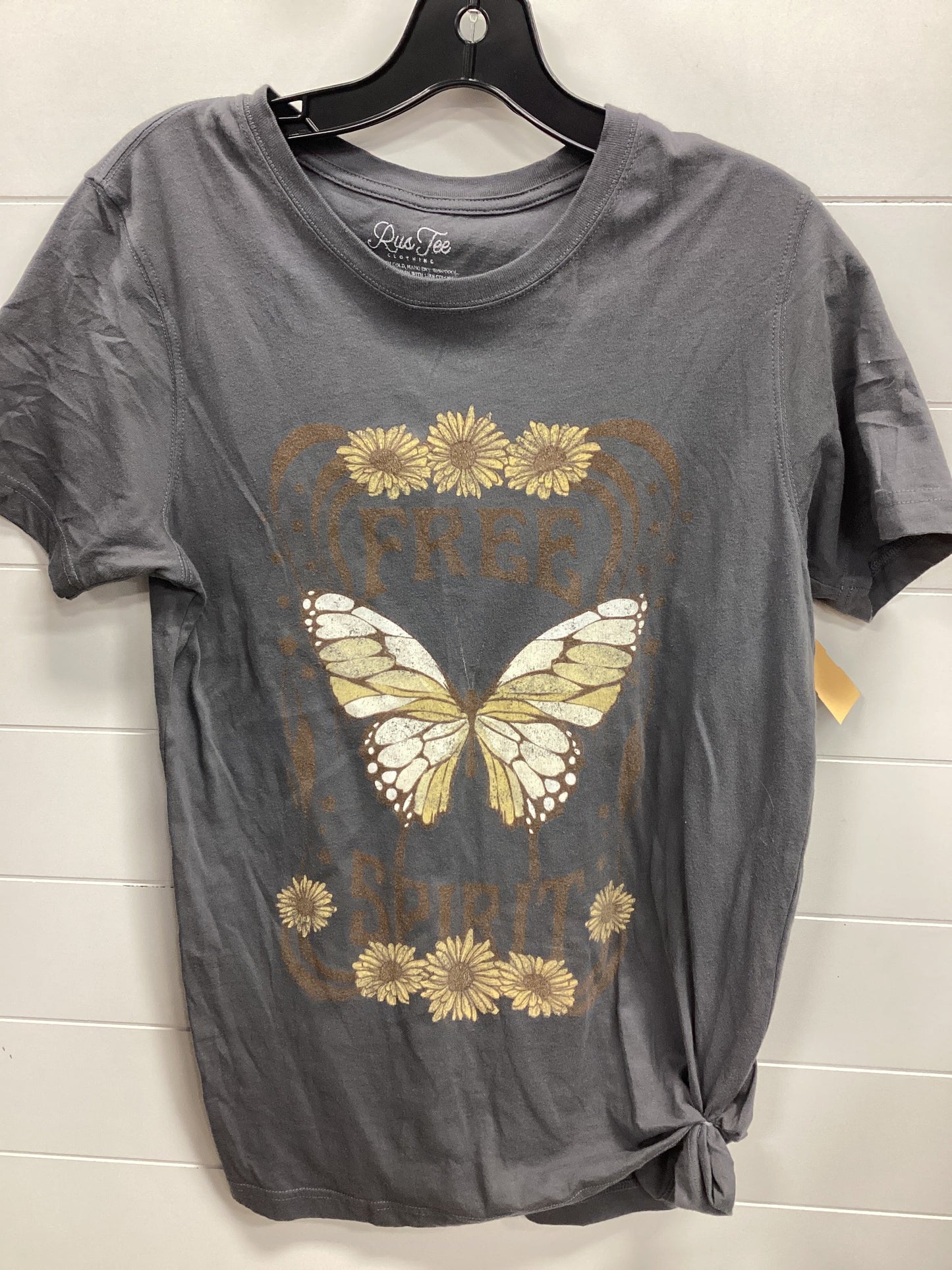 Top Ss By Clothes Mentor In Grey, Size:M