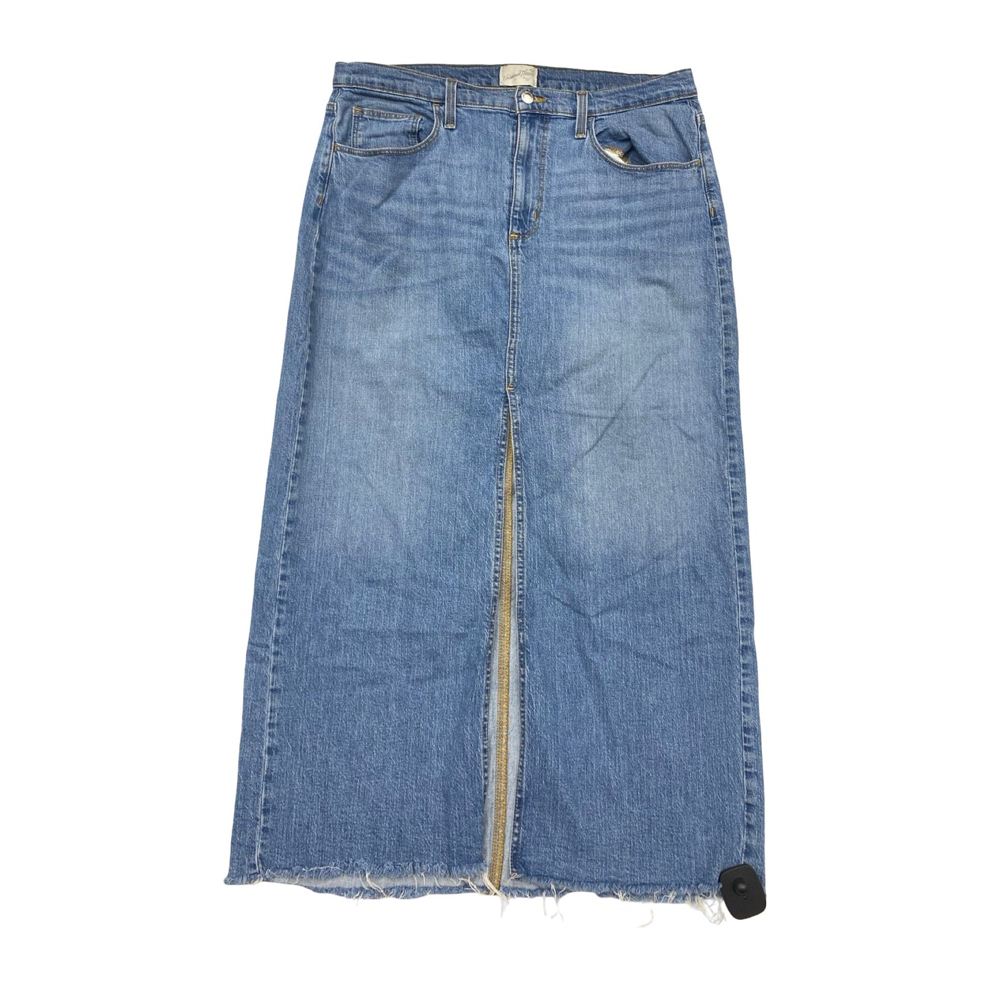 Skirt Midi By Universal Thread In Blue Denim, Size:14