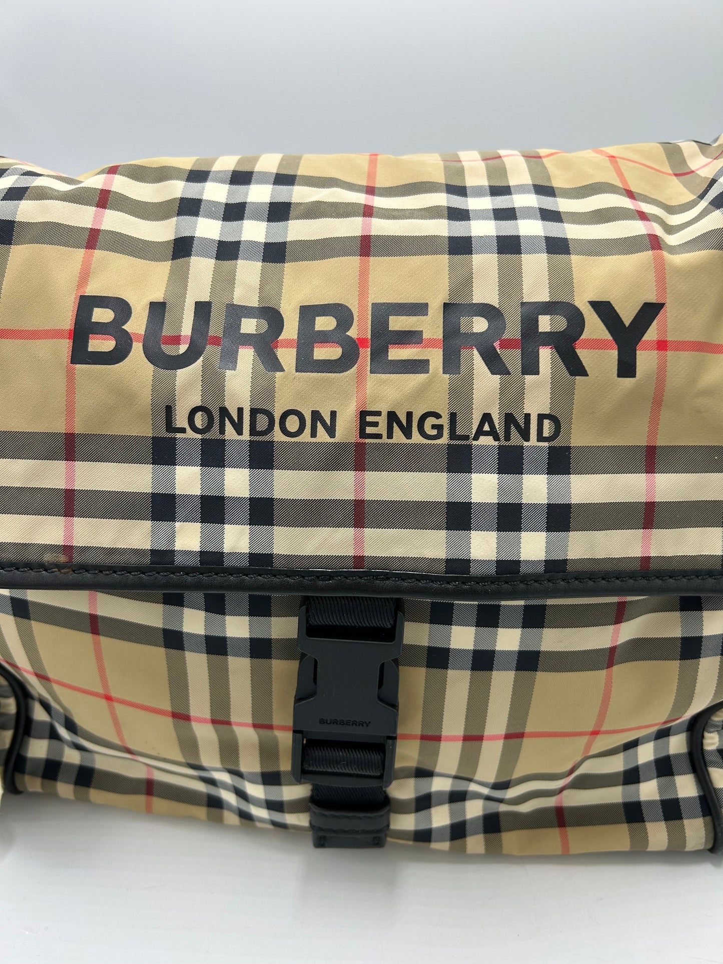 Burberry Check Diaper Bag Luxury Handbag / Tote