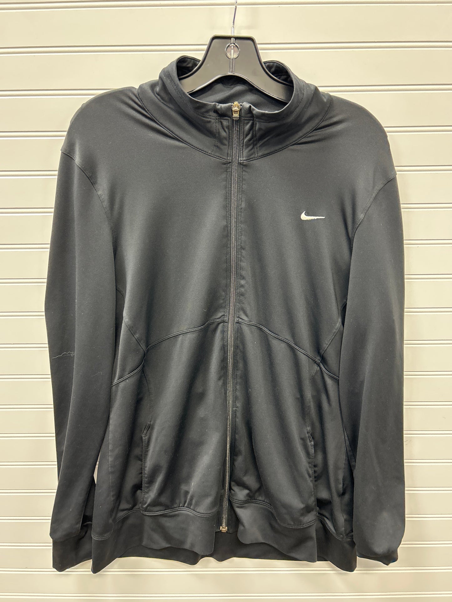 Athletic Jacket By Nike Apparel In Black, Size:Xl