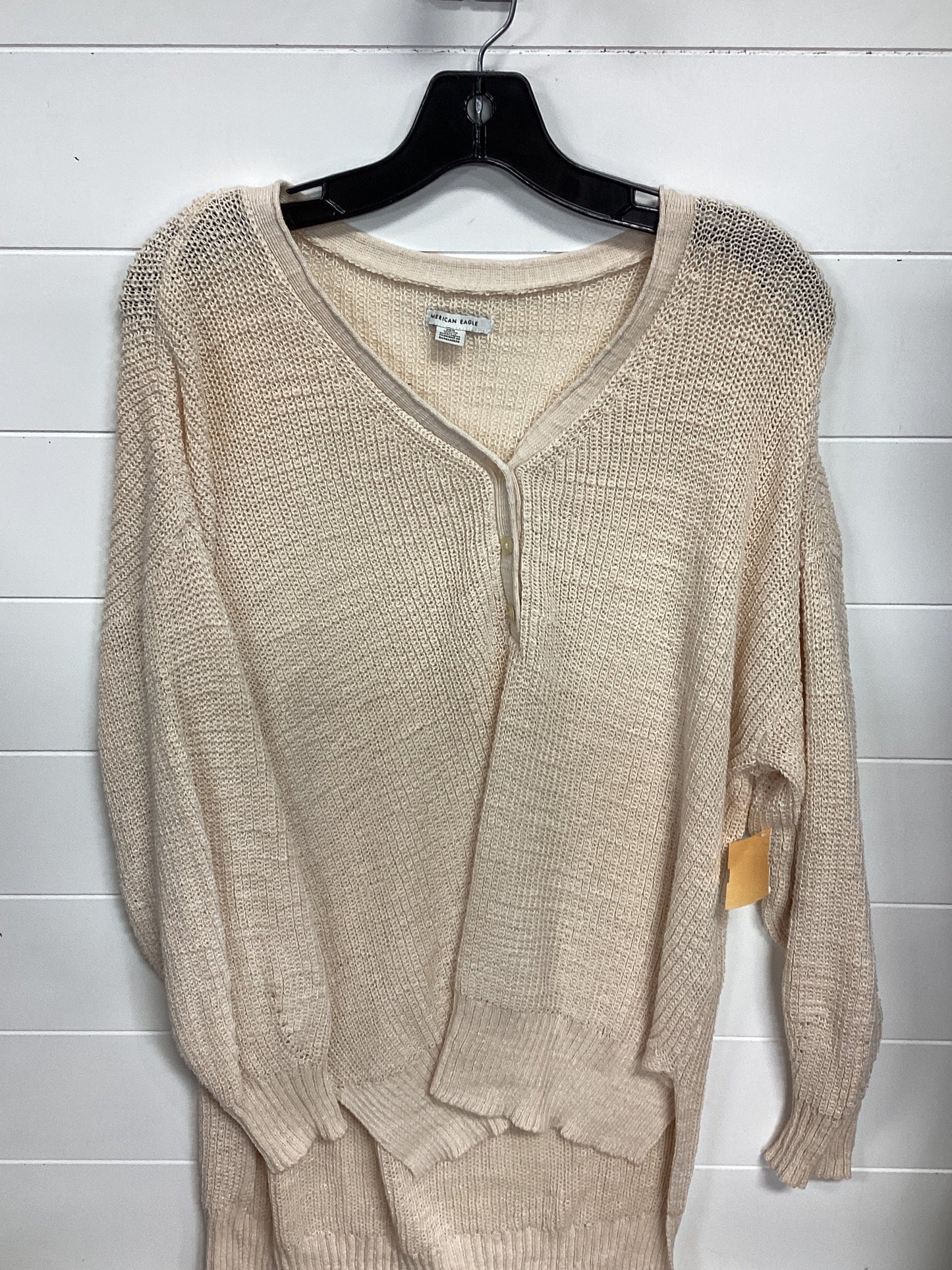 Top Ls By American Eagle In Cream, Size:Xs