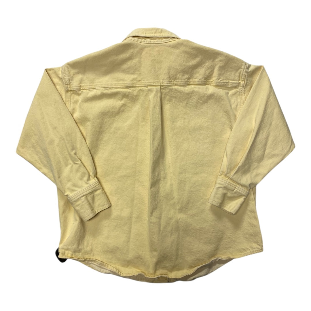 Jacket Shirt By Levis In Yellow, Size:L