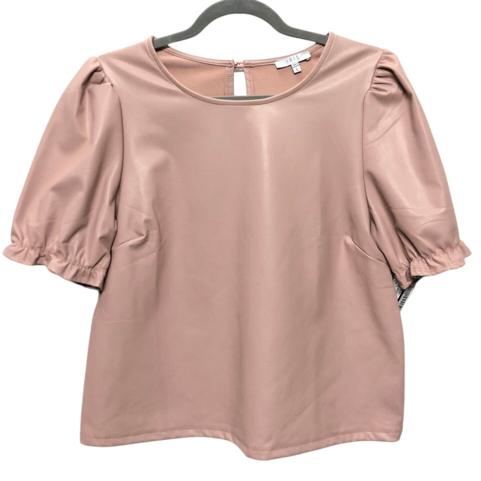 BLOUSE SS by IRIS In PINK, Size: L