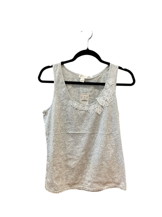 Top Sleeveless By J. Crew In Grey, Size:S