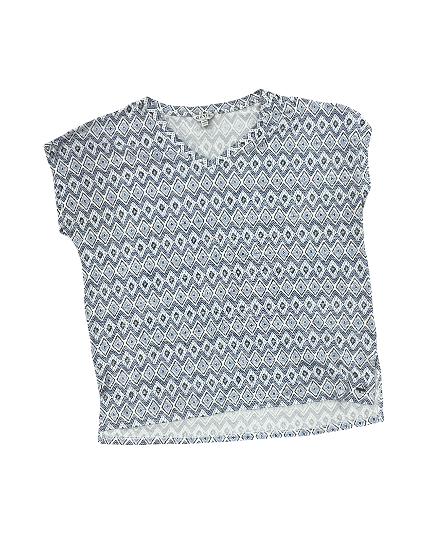 Top Ss By Orvis In Blue & White, Size:Xl