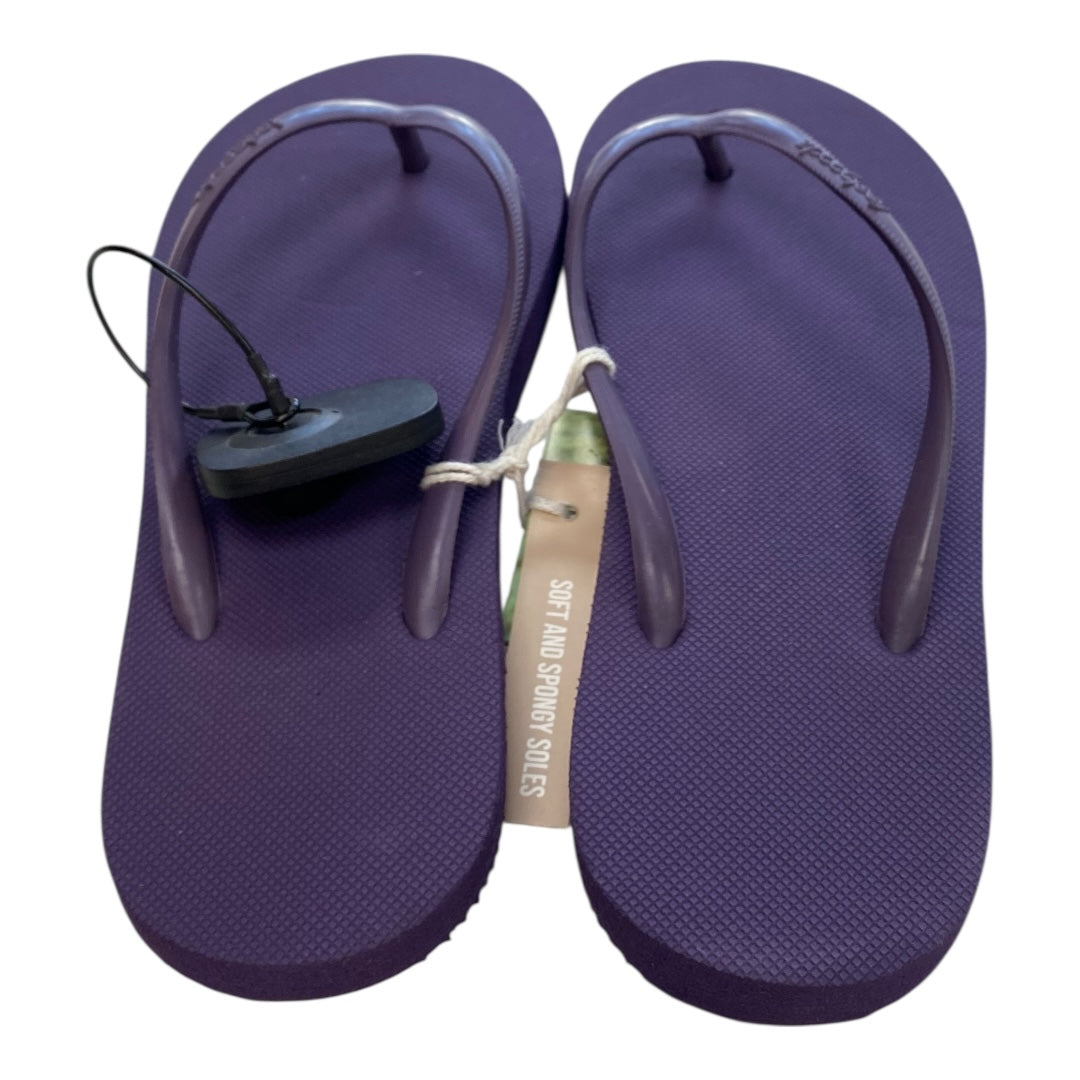 Sandals Flip Flops By Clothes Mentor In Purple, Size:7