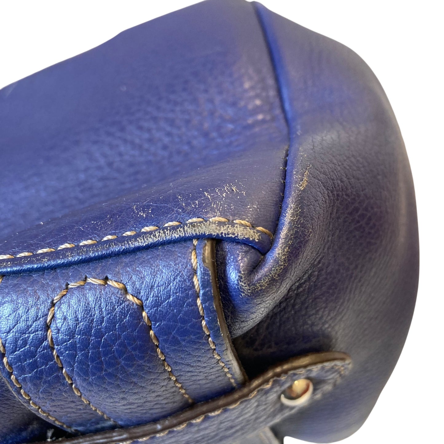 Handbag Leather By Tignanello  Purses In Blue, Size:Medium