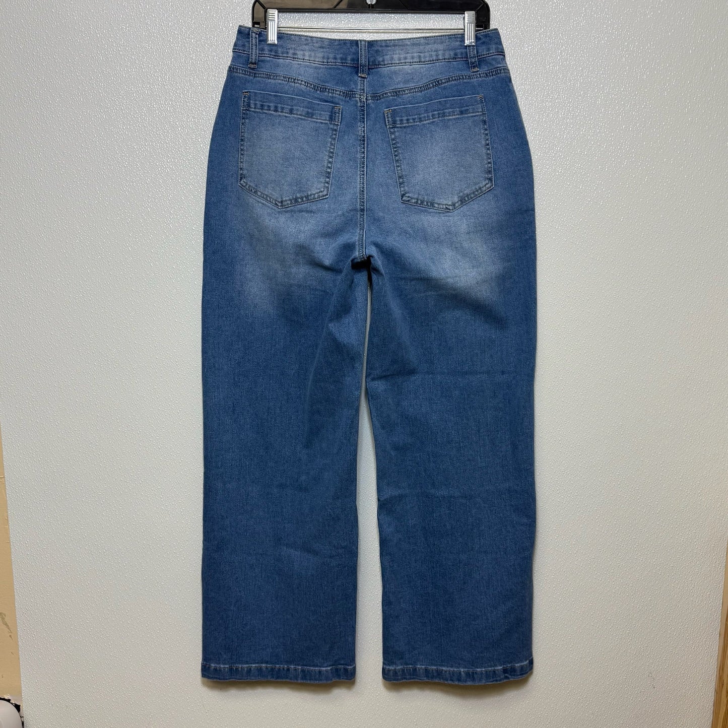 Jeans Wide Leg By Clothes Mentor In Blue Denim, Size: L