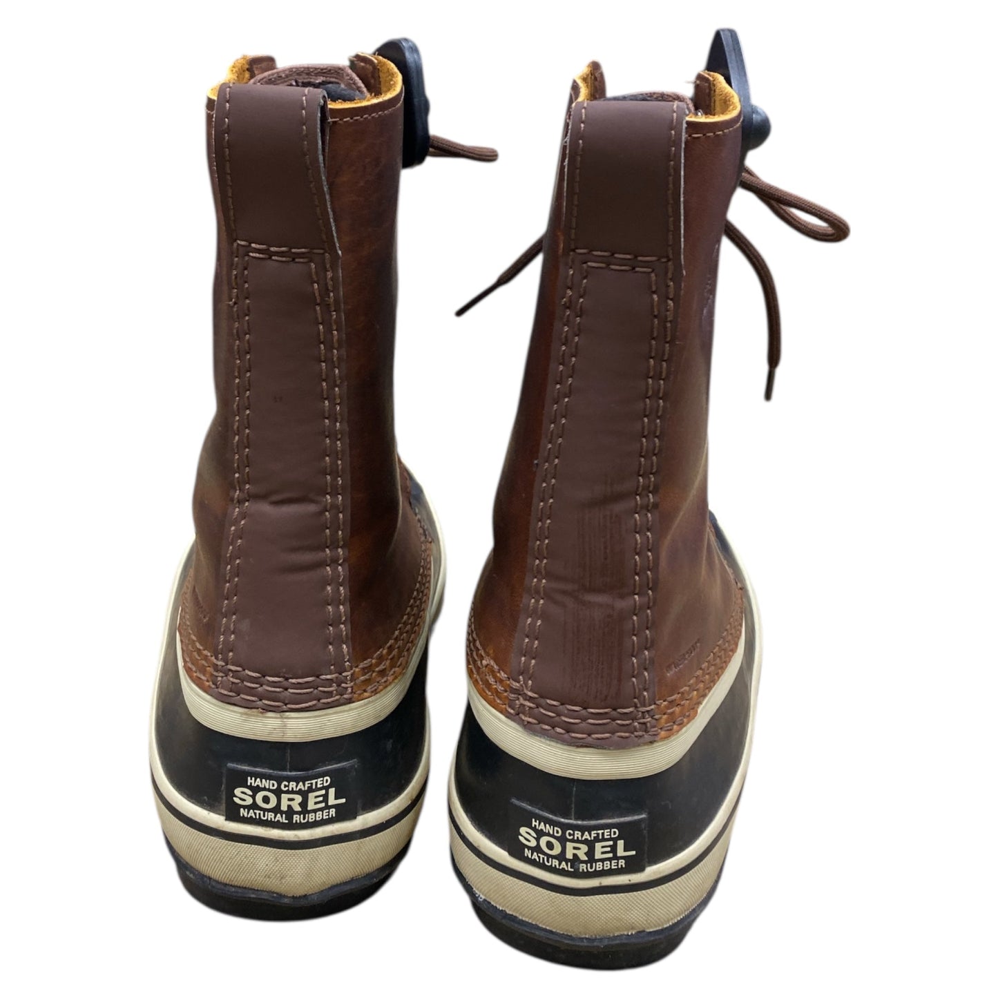Boots Designer By Sorel In Black & Brown, Size:8