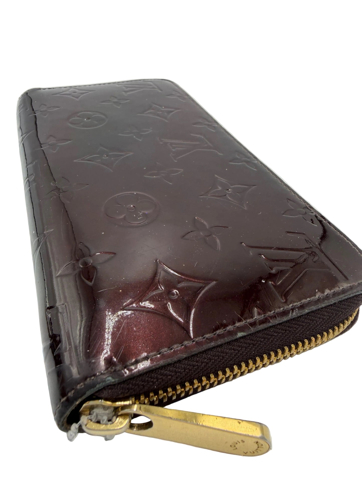 Louis Vuitton Zippy Vernis Patent Leather Luxury Wallet