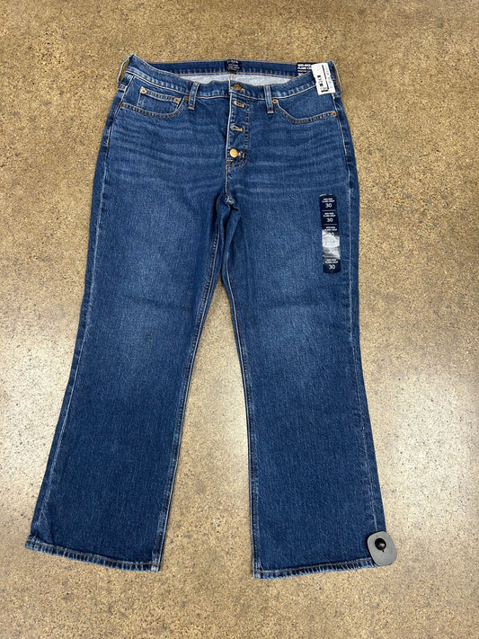 Jeans Flared By JCREW In Blue Denim, Size:10