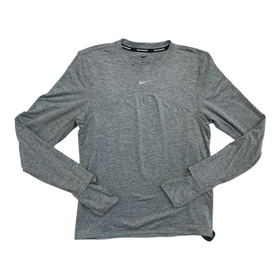 Athletic Top Ls Collar By Nike In Sage Green, Size:Xs