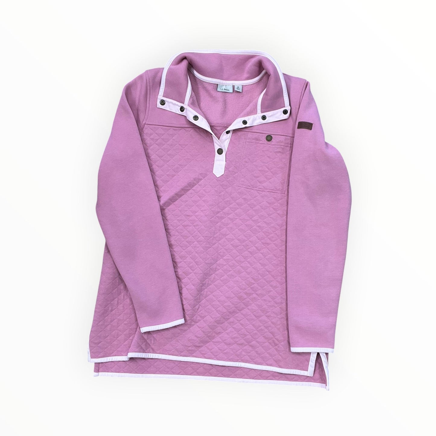 Sweatshirt Collar By L.L. Bean In Pink, Size:M