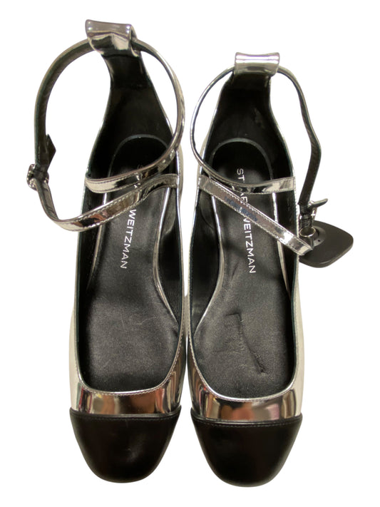 Shoes Designer By Stuart Weitzman In Silver, Size:7