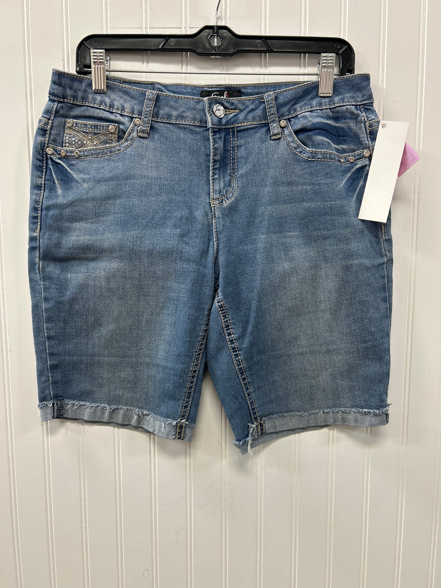 Shorts By Earl Jean In Blue Denim, Size:12P