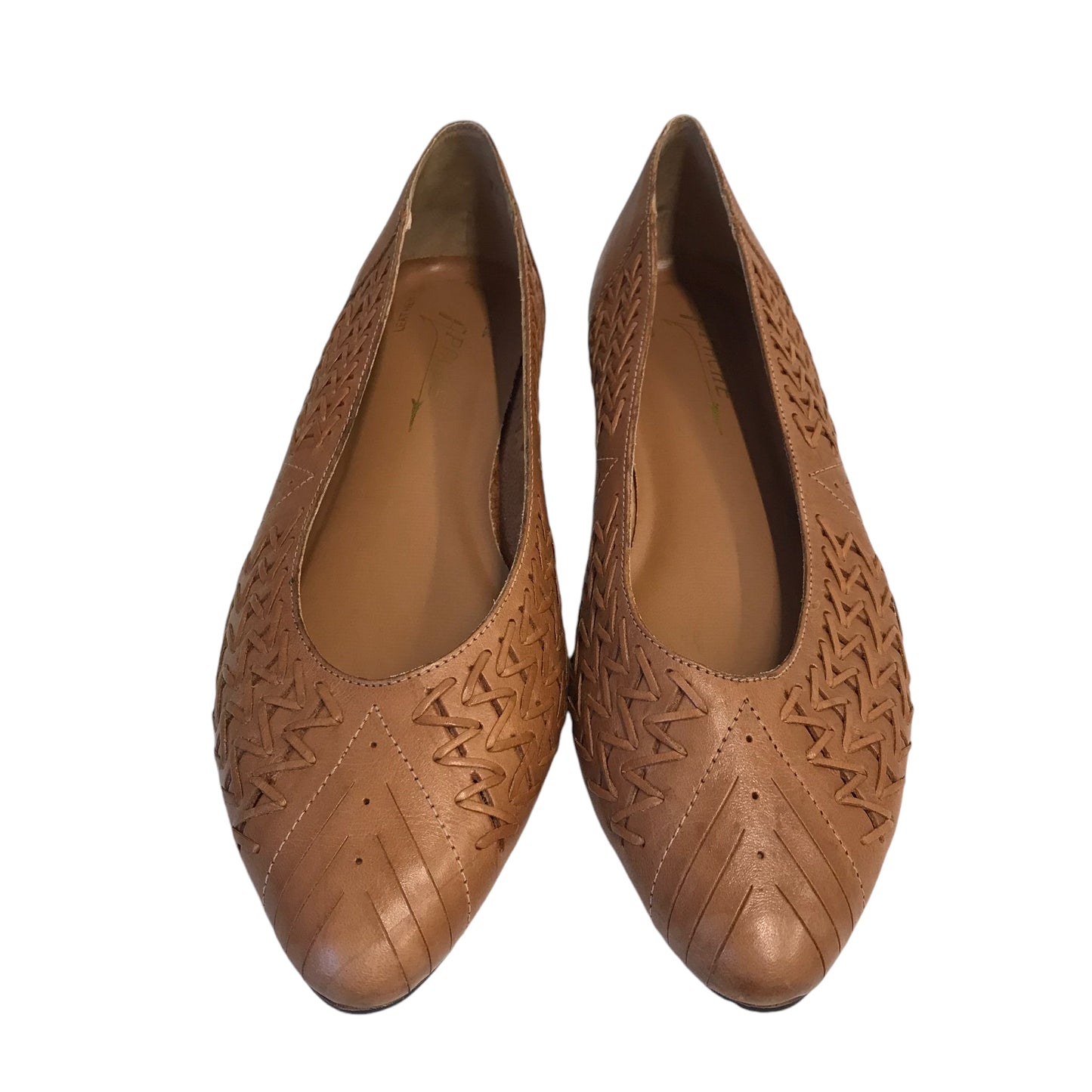 Shoes Flats By Apache In Brown, Size:10