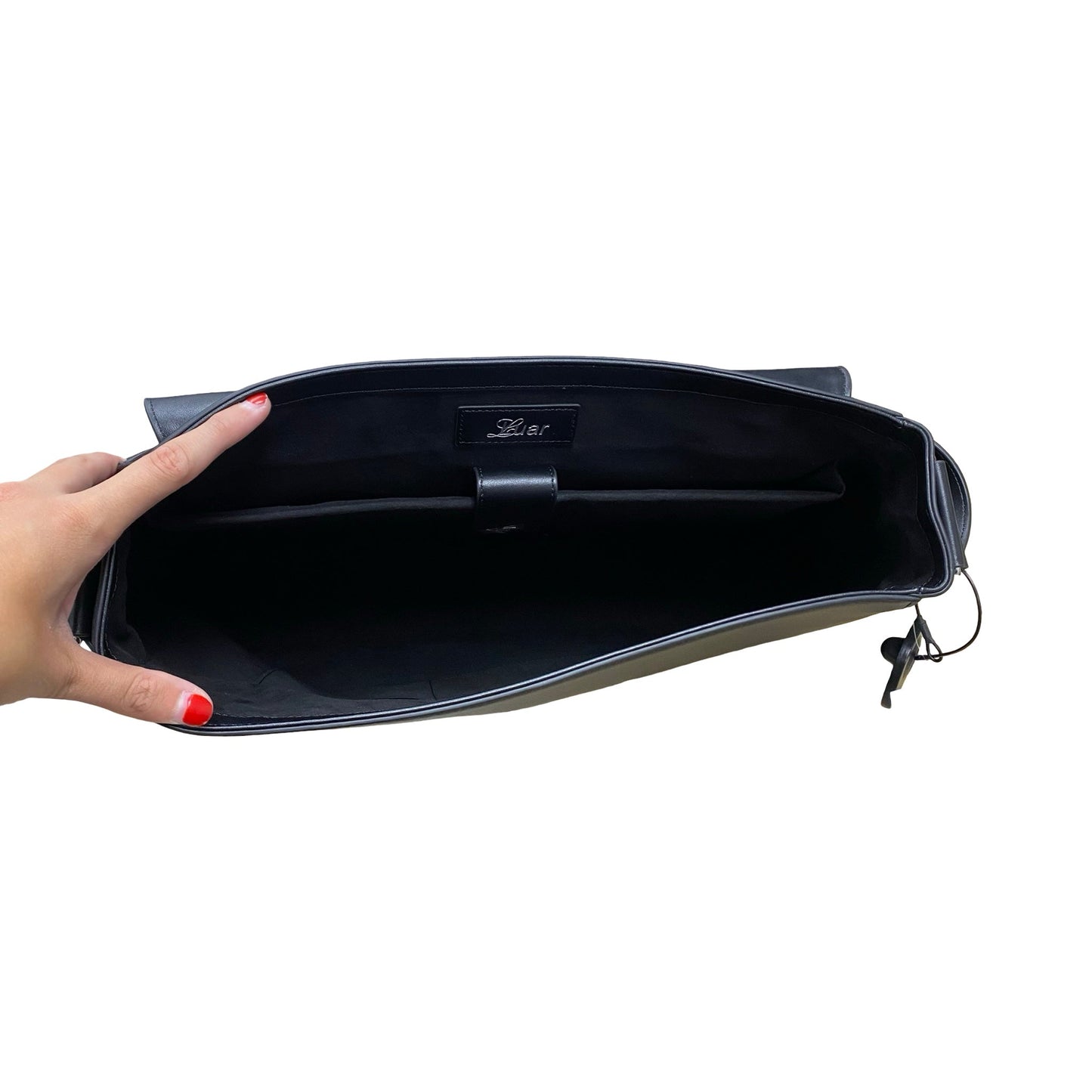 Handbag Designer By Luar In Black, Size:Large