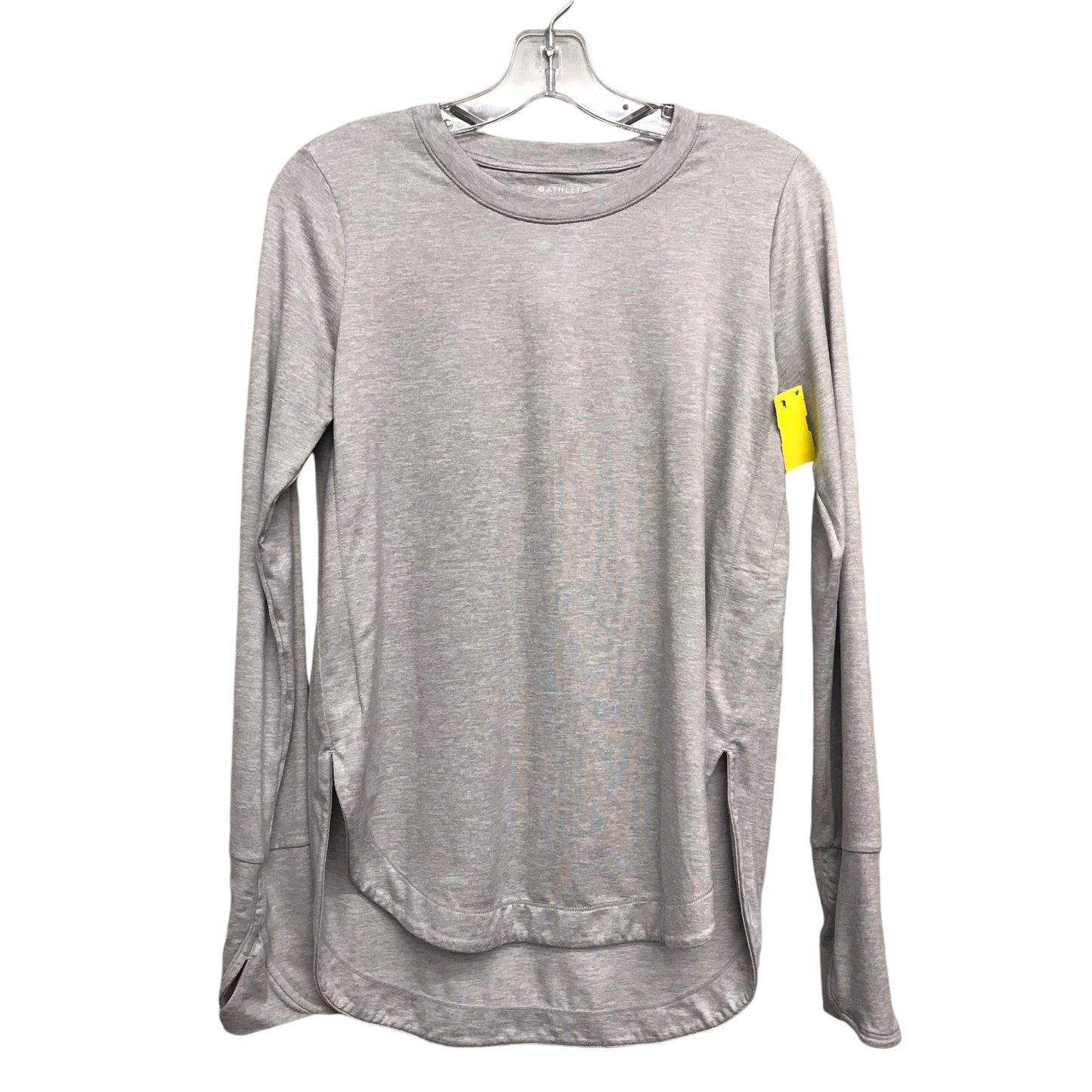 Athletic Top Ls Crewneck By Athleta In Grey, Size:Xs