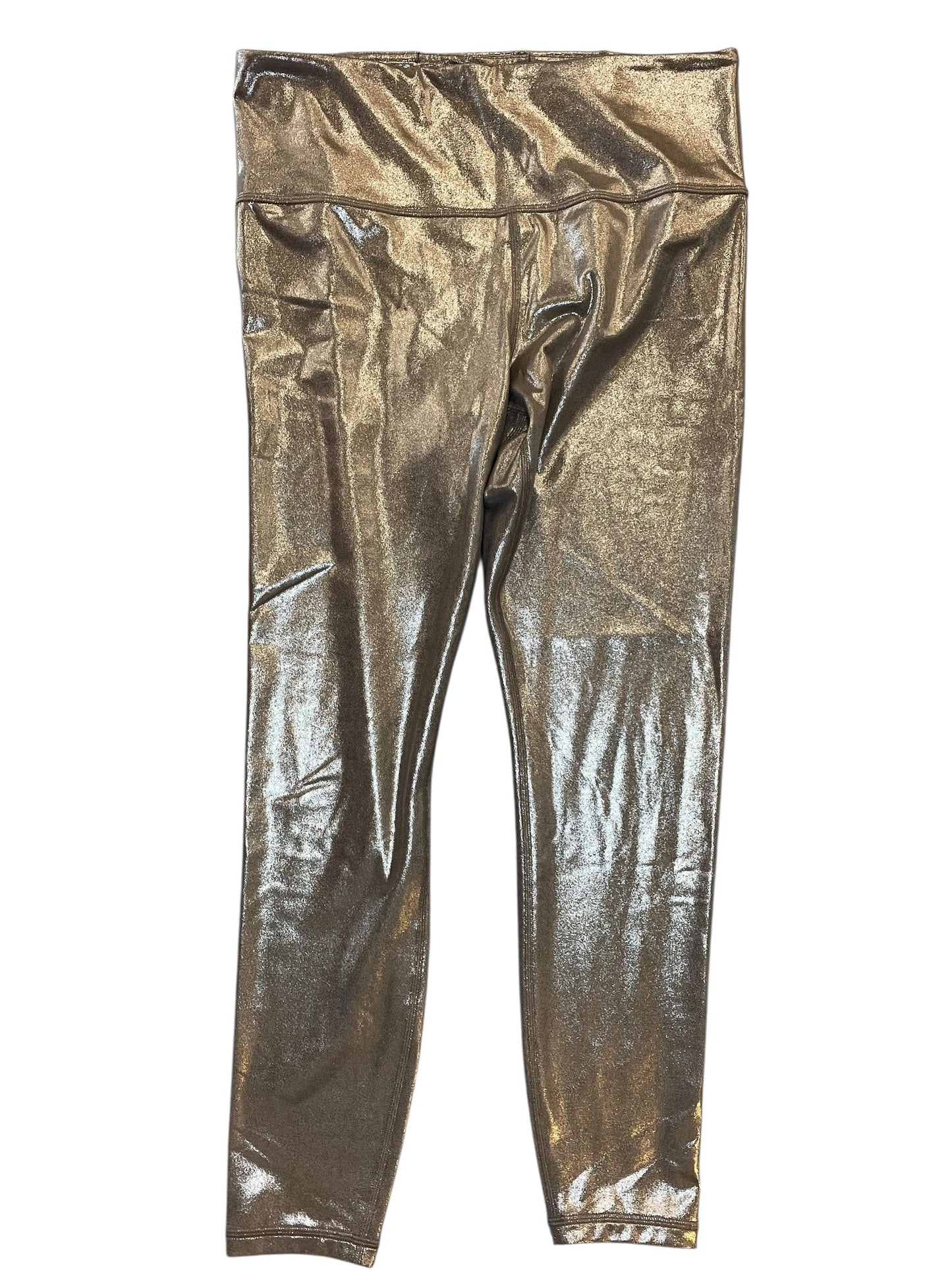 Athletic Leggings Capris By Athleta In Taupe, Size:L