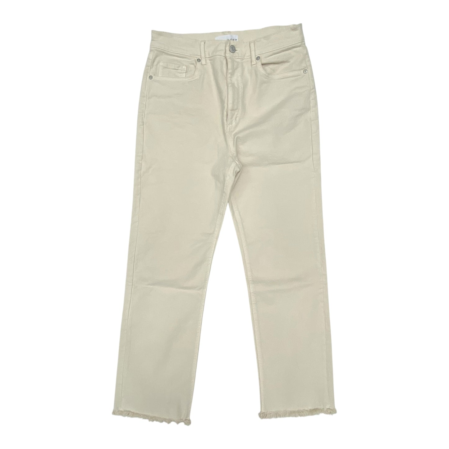 Jeans Straight By Loft In Cream, Size:4
