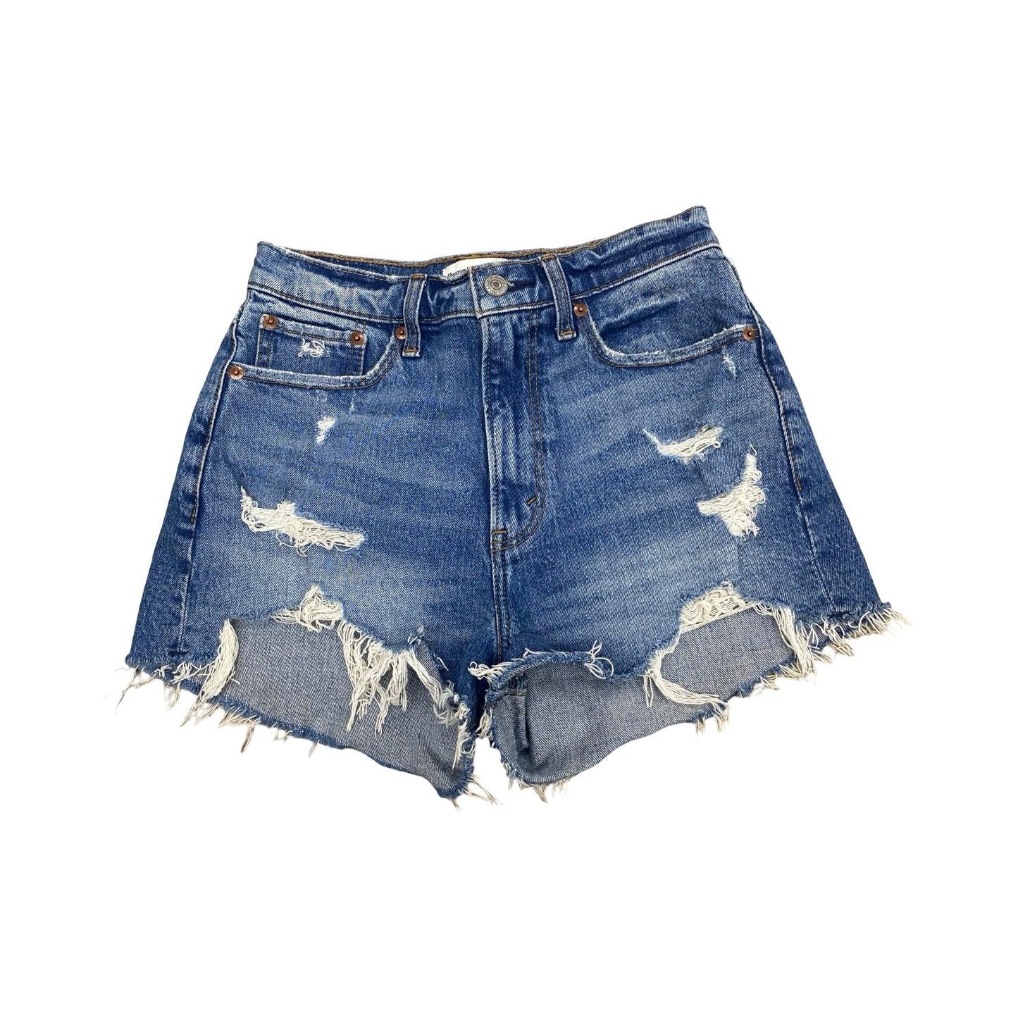 Shorts By Abercrombie And Fitch In Blue Denim, Size:4