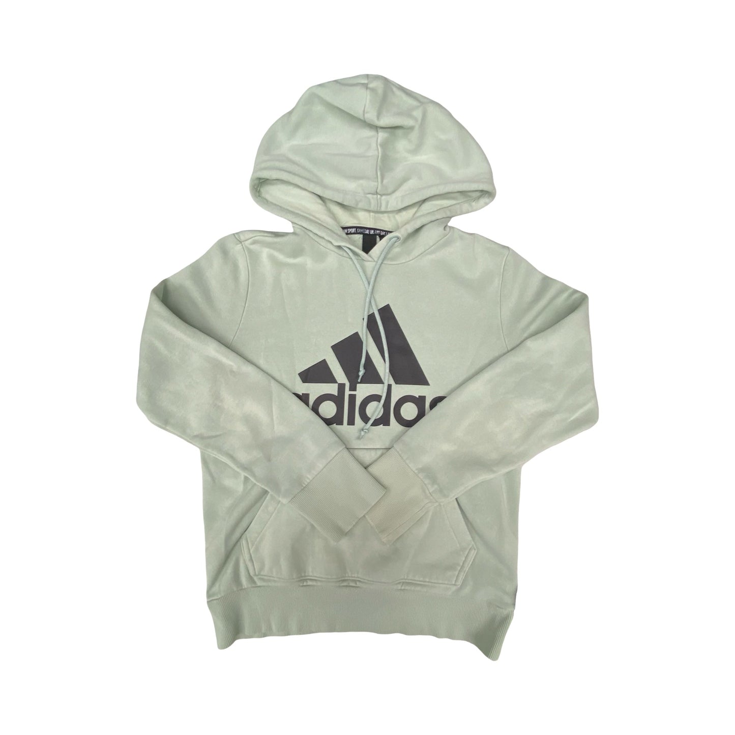 Athletic Sweatshirt Hoodie By Adidas In Green, Size:Xs